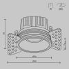 Точечные светильники Maytoni DL058-7W2.7K-TRS-B Round