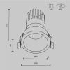 Точечные светильники Maytoni DL118-15W-4K-B Dip