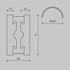 Трековое освещение Maytoni TRX154-2SR-D1500-B Busbar trunkings Flarity