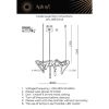 Люстры Aployt APL.066.03.45 Malgorzata