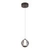 SL6520.403.01 Светильник подвесной ST-Luce черный жемчуг/прозрачно-дымчатый LED 1*5W 4000K HELMI