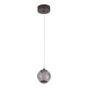 SL6520.403.01 Светильник подвесной ST-Luce черный жемчуг/прозрачно-дымчатый LED 1*5W 4000K HELMI