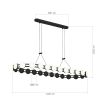 SL6610.403.26 Светильник подвесной ST-Luce черный/белый LED 1*50W 4000K MONRO