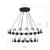 SL6610.403.36 Светильник подвесной ST-Luce черный/белый LED 1*70W 4000K MONRO