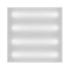 STP-A-1001-P-36-4K-40 Св-к ДВО ST Luce STANDART IP40 595*595*40мм 36Вт 4200лм 4000К призма(Армстронг Коммерческое освещение