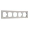 Рамка из стекла на 5 постов Senso дымчатый soft-touch W0053117