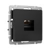 Розетка Ethernet RJ-45 cat. 6A экранированная (черный матовый) W5120108