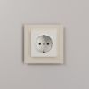 Розетка с подсветкой W (айвори матовый) W1171462