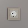 Розетка с подсветкой W (айвори матовый) W1171462