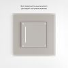 Сенсорный выключатель одноклавишный с подсветкой (дымчатый) W4512014