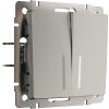 Выключатель двухклавишный проходной с подсветкой (дымчатый) W1222104