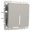Выключатель одноклавишный проходной с подсветкой (дымчатый) W1212104