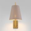 Настенный светильник с тканевым абажуром 60173/1 латунь