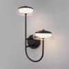 Настенный светильник со стеклянным плафоном 50388/2 LED черный
