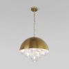 Подвесной светильник со стеклянными плафонами 30177 латунь