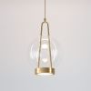 Подвесной светодиодный светильник со стеклянным плафоном 50267/1 LED латунь