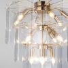 Умная подвесная люстра со стеклянными плафонами 60171 золото