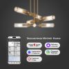Умный потолочный светильник со стеклянными плафонами 60166/6 латунь