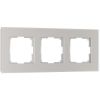 Рамка из стекла на 3 поста Senso дымчатый soft-touch W0033117