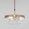 Умная потолочная люстра с хрусталем 60165/3 латунь