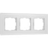 Рамка из стекла на 3 поста Senso белый soft-touch W0033101