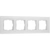 Рамка из стекла на 4 поста Senso белый soft-touch W0043101