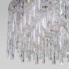 Умная подвесная люстра с прозрачным хрусталем 60160 хром