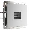 Розетка Ethernet RJ-45 (серебряный матовый) W1181065