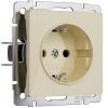 Розетка с заземлением (айвори акрил) W1171043