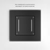 Сенсорный выключатель двухклавишный с подсветкой (черный) W4522008