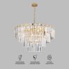 Умная подвесная хрустальная люстра 10130/10 золото