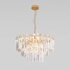 Умная подвесная хрустальная люстра 10130/8 золото