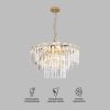 Умная подвесная хрустальная люстра 10130/8 золото