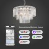 Умная подвесная люстра с хрусталем 10130/8 хром