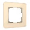 Рамка из стекла на 1 пост Elite айвори W0012443