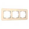 Рамка из стекла на 3 поста Elite айвори W0032443