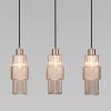 Подвесной светильник со стеклянными плафонами 50209/3 бронза