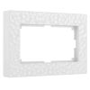 Рамка из поликарбоната для двойной розетки Hammer белый W0082401