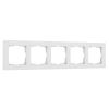 Рамка из поликарбоната на 5 постов Hammer белый W0052401