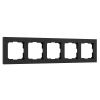 Рамка из поликарбоната на 5 постов Hammer черный W0052408