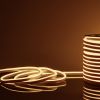 Светодиодный гибкий неон 220 В 9.6 Вт/м 120 Led/м 2835 IP67, односторонний теплый белый 3300 K, 50 м Гибкий неон 220V 9,6W 120Led 2835 IP67 односторонний теплый белый, 50 м