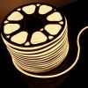 Светодиодный гибкий неон 220 В 9.6 Вт/м 120 Led/м 2835 IP67, односторонний теплый белый 3300 K, 50 м Гибкий неон 220V 9,6W 120Led 2835 IP67 односторонний теплый белый, 50 м