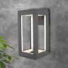 Уличный настенный светодиодный светильник Frame LED IP54 1527 TECHNO LED серый