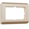 Рамка из поликарбоната для двойной розетки Stream шампань W0082111