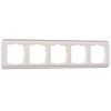 Рамка из поликарбоната на 5 постов Stream перламутровый W0052113