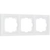 Рамка из поликарбоната на 3 поста Snabb Basic белый W0032001