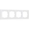 Рамка из поликарбоната на 4 поста Snabb Basic белый W0042001