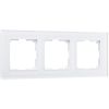 Рамка из стекла на 3 поста Favorit белый матовый W0031105