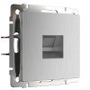Розетка Ethernet RJ-45 cеребряный рифленый W1181009