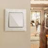 W0012303/ Рамка на 1 пост Flock (слоновая кость) W0012303